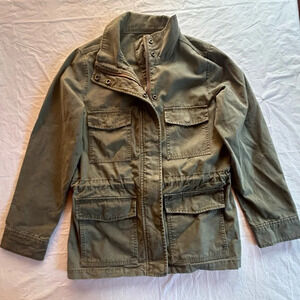 Madewell Army Green Jacket with Cinched Waist  XXS